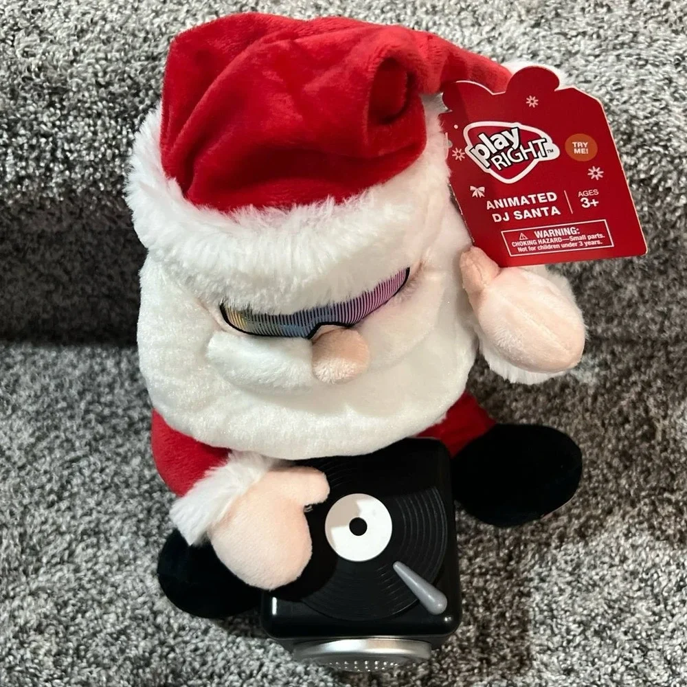 Animated DJ Santa Plush Plays 